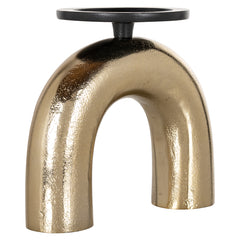 Candle holder Jadey small (Black/gold) - Richmond Interiors