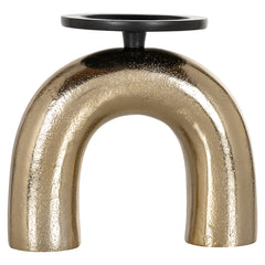 Candle holder Jadey small (Black/gold) - Richmond Interiors