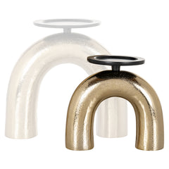 Candle holder Jadey small (Black/gold) - Richmond Interiors