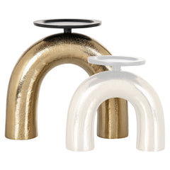 Candle holder Jadey big (Black/gold) - Richmond Interiors