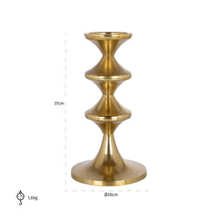 Candle holder Ayden small (Gold) - Richmond Interiors