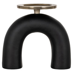 Candle holder Livi small (Black/gold) - Richmond Interiors