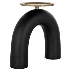 Candle holder Livi big (Black/gold) - Richmond Interiors