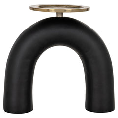 Candle holder Livi big (Black/gold) - Richmond Interiors