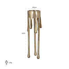 Candle holder Lorin big (Brushed Gold) - Richmond Interiors