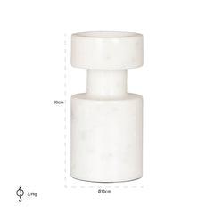 Candle holder Melle small (White) - Richmond Interiors