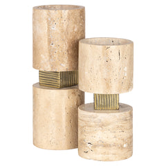 Candle holder Boaz big (Beige) - Richmond Interiors