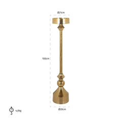 Candle holder Presley big (Gold) - Richmond Interiors