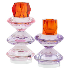 Candle holder Yalena pink large - Richmond Interiors