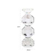 Kandelaar Safia clear transparent small - Richmond Interiors