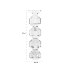 Candle holder Safia clear transparent large - Richmond Interiors