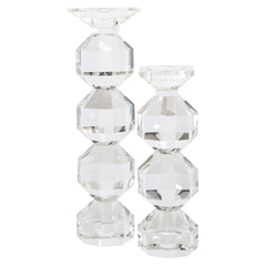 Candle holder Safia clear transparent large - Richmond Interiors
