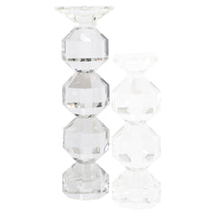 Candle holder Safia clear transparent large - Richmond Interiors