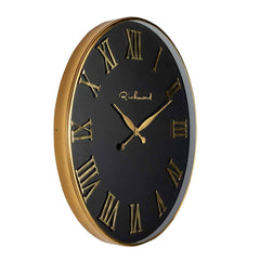 Clock Deonne round gold (Gold) - Richmond Interiors