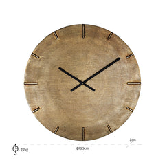 Clock Zane (Gold) - Richmond Interiors