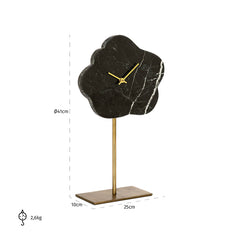 Clock Bram on standard (Black/gold) - Richmond Interiors