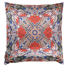 Cushion Maddie 50x50 (Monaco DSN 23033 Mehndi - 3011 Coral) - Richmond Interiors