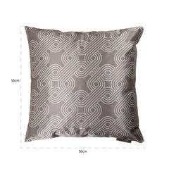 Cushion Mindy 50x50 (Monaco 23050 Chained Quadrant 75 - 0005 Cream) - Richmond Interiors