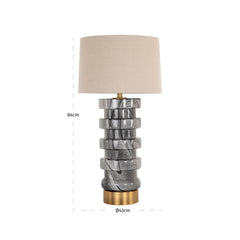 Tischlampe Jaylee black/white - Richmond Interiors