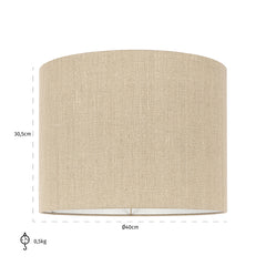 Lampenkap Sally sand linnen, medium (Sand) - Richmond Interiors