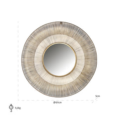 Spiegel Aliza 100Ø (Brushed Gold) - Richmond Interiors