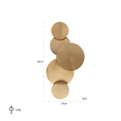 Wall lamp Collin (Brushed Gold) - Richmond Interiors