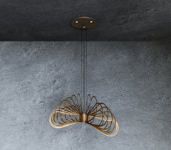 Martani hanglamp 85cm Quartz 4-lichts  - Ztahl