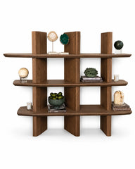 Puck boekenkast walnoot - The Grand Collection