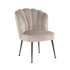 Chair Pippa khaki velvet / black (Quartz Khaki 903) - Richmond Interiors