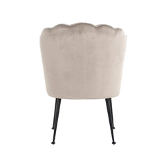 Chair Pippa khaki velvet / black (Quartz Khaki 903) - Richmond Interiors