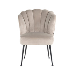 Chair Pippa khaki velvet / black (Quartz Khaki 903) - Richmond Interiors