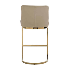 Bar stool Bolton khaki velvet / gold fire retardant (Quartz Khaki 903) - Richmond Interiors