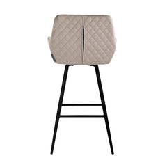 Bar stool Linsey swivel khaki velvet (Quartz Khaki 903) - Richmond Interiors