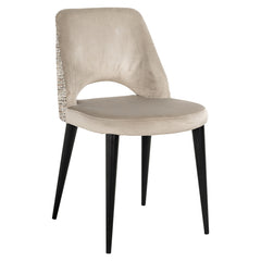 Chair Tabitha trendy nature / quartz khaki fire retardant (Be Trendy 01 Nature) - Richmond Interiors