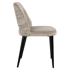 Chair Tabitha trendy nature / quartz khaki fire retardant (Be Trendy 01 Nature) - Richmond Interiors