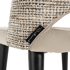 Chair Tabitha trendy nature / quartz khaki fire retardant (Be Trendy 01 Nature) - Richmond Interiors