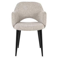 Dining chair Giovanni natural fancy fire retardant - Richmond Interiors