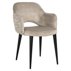 Arm chair Giovanna trendy nature/quartz khaki fire retardant (Be Trendy 01 Nature) - Richmond Interiors