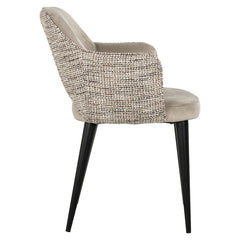 Arm chair Giovanna trendy nature/quartz khaki fire retardant (Be Trendy 01 Nature) - Richmond Interiors