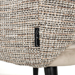 Arm chair Giovanna trendy nature/quartz khaki fire retardant (Be Trendy 01 Nature) - Richmond Interiors