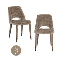 Eetkamerstoel Cecilia niagara stone fire retardant (Set of 2) - Richmond Interiors