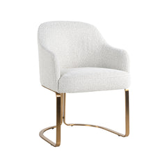 Stuhl Hadley white bouclé / brushed gold fire retardant (FR-Copenhagen 900 Bouclé White) - Richmond Interiors