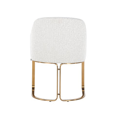 Stuhl Hadley white bouclé / brushed gold fire retardant (FR-Copenhagen 900 Bouclé White) - Richmond Interiors