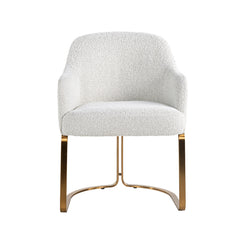 Stuhl Hadley white bouclé / brushed gold fire retardant (FR-Copenhagen 900 Bouclé White) - Richmond Interiors