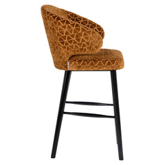 Bar stool Indigo gold traingle (Triangle 2013 old gold) - Richmond Interiors