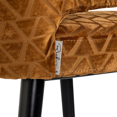 Bar stool Indigo gold traingle (Triangle 2013 old gold) - Richmond Interiors