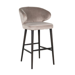 Bar stool Indigo khaki velvet (Quartz Khaki 903) - Richmond Interiors