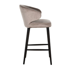 Bar stool Indigo khaki velvet (Quartz Khaki 903) - Richmond Interiors