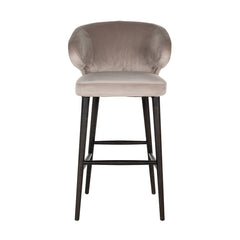 Bar stool Indigo khaki velvet (Quartz Khaki 903) - Richmond Interiors