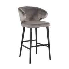 Bar stool Indigo stone velvet (Quartz Stone 101) - Richmond Interiors